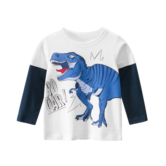 Baby clothes, boys' base shirt, children's long sleeved T-shirt